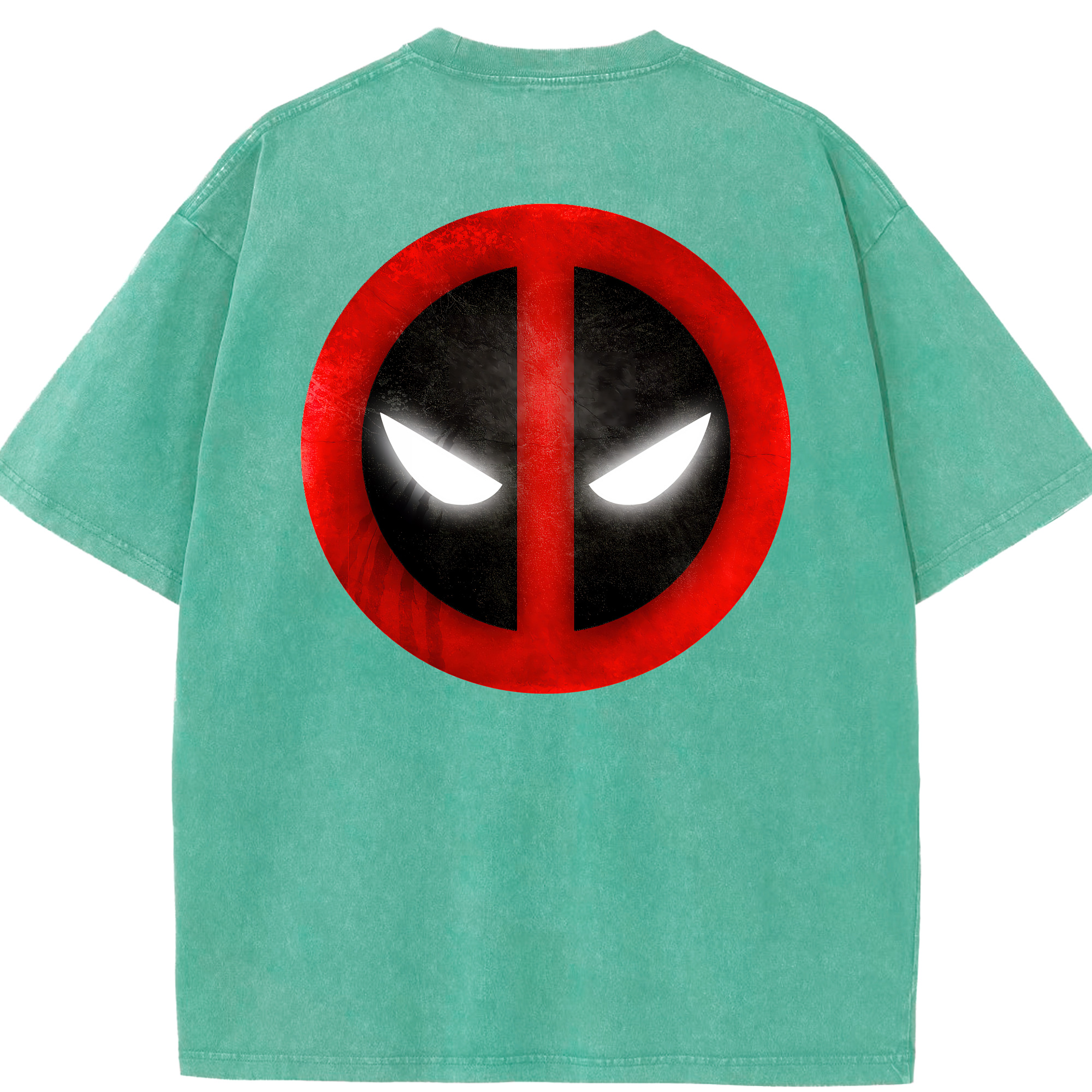 （画像用） Deadpool デッドプール 綿100% ヴィンテージ風 半袖Tシャツ（背面プリント）